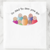 Sticker Ovale Triste (Sac)