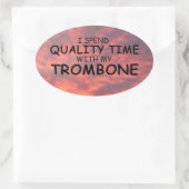Sticker ovale Trombone Time de qualité (Sac)