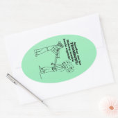 Sticker ovale Trombone Zombie Explode (Enveloppe)