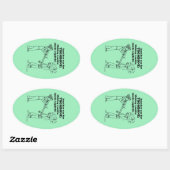Sticker ovale Trombone Zombie Explode (Feuille)