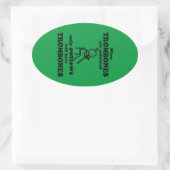Sticker Ovale Trombones interdit l'autocollant ovale (Sac)