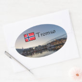 Sticker Ovale Tromso Norvège (Enveloppe)