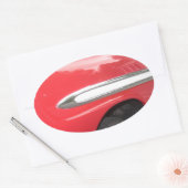Sticker Ovale Trop Chrome ! Trop Cool ! (Enveloppe)