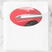 Sticker Ovale Trop Chrome ! Trop Cool ! (Sac)