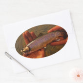 Sticker Ovale Trout à Hands (Enveloppe)