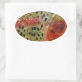 Sticker Ovale Trout à Hands (Sac)