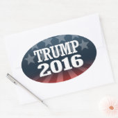 STICKER OVALE TRUMP 2016 (Enveloppe)
