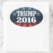 STICKER OVALE TRUMP 2016 (Sac)