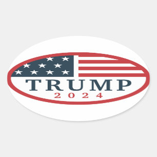 Sticker Ovale Trump 2024