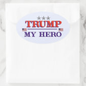 Sticker ovale TRUMP Hero (Sac)
