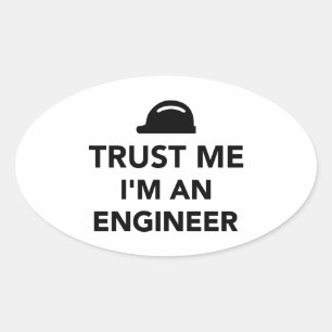 Sticker Ovale Trust I'm