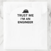 Sticker Ovale Trust I'm (Sac)