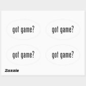 Sticker Ovale tu as du jeu ? (Feuille)