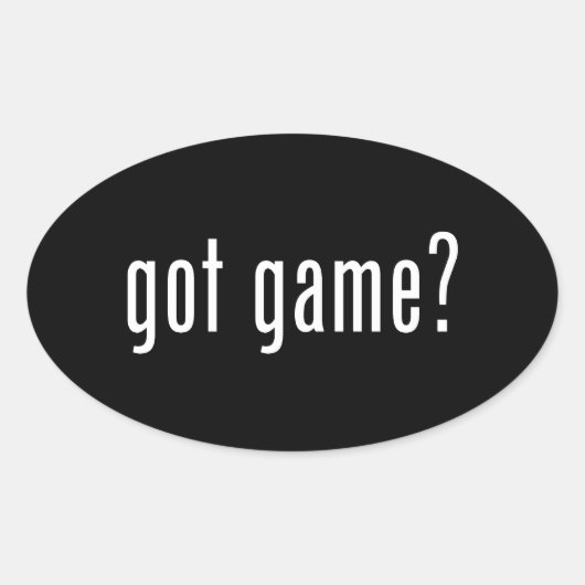 Sticker Ovale tu as du jeu ? (Devant)