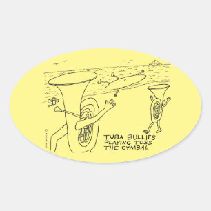 Sticker ovale Tuba Bullies