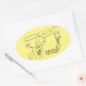 Sticker ovale Tuba Bullies (Enveloppe)