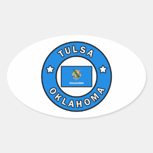 Sticker Ovale Tulsa Oklahoma