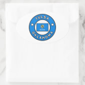 Sticker Ovale Tulsa Oklahoma (Sac)