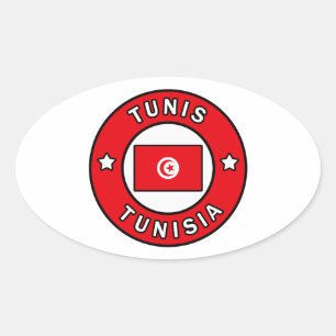 Sticker Ovale Tunisie