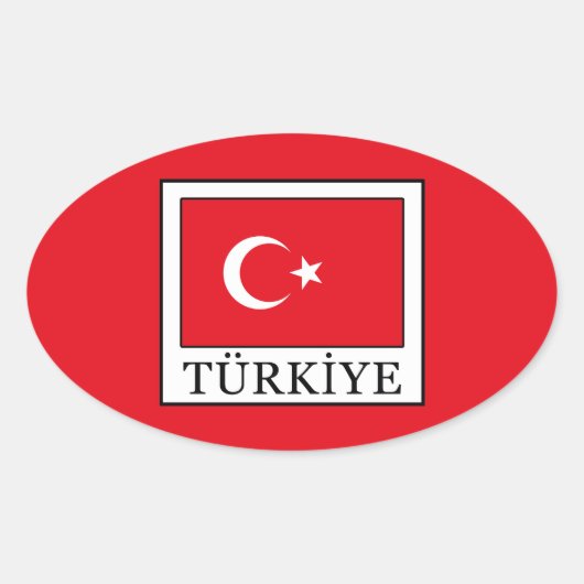 Sticker Ovale Türkiye (Devant)