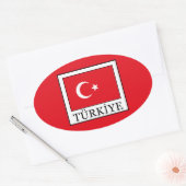 Sticker Ovale Türkiye (Enveloppe)