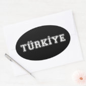 Sticker Ovale Türkiye (Enveloppe)