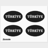 Sticker Ovale Türkiye (Feuille)