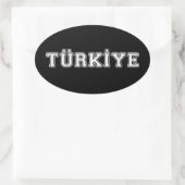 Sticker Ovale Türkiye (Sac)