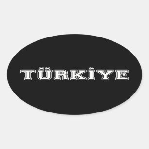 Sticker Ovale Türkiye