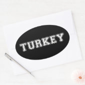 Sticker Ovale Turquie (Enveloppe)