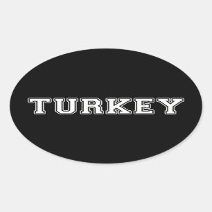 Sticker Ovale Turquie