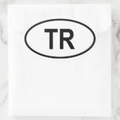 Sticker Ovale Turquie "TR" (Sac)