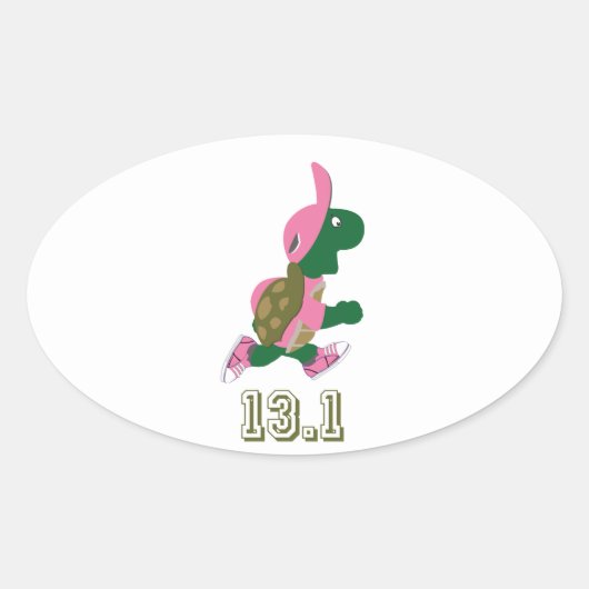 Sticker Ovale Turtle Runner 13.1 (Devant)