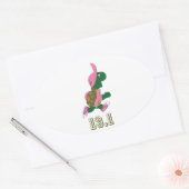 Sticker Ovale Turtle Runner 13.1 (Enveloppe)