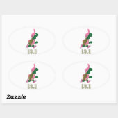 Sticker Ovale Turtle Runner 13.1 (Feuille)