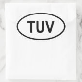 Sticker Ovale Tuvalu YUV (Sac)