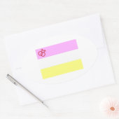 Sticker Ovale Twink Pride (Enveloppe)