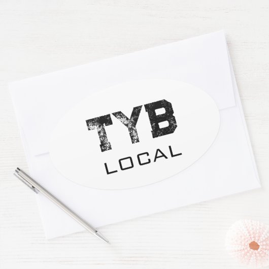 Sticker Ovale Tybee local (Enveloppe)