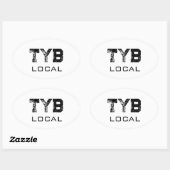 Sticker Ovale Tybee local (Feuille)
