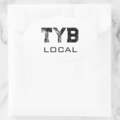Sticker Ovale Tybee local (Sac)