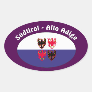 Sticker Ovale Tyrol du Sud - Alto Adige - Italie - Italia