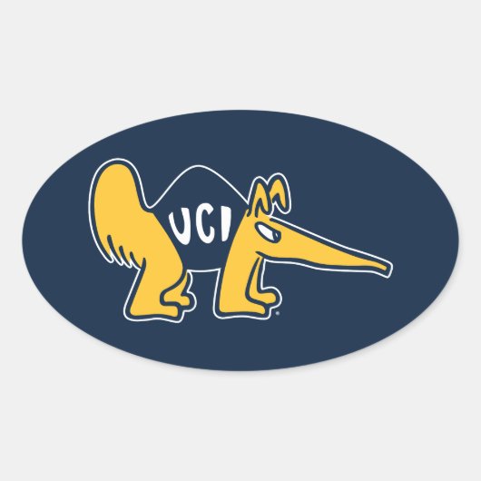Sticker Ovale UC Irvine | Anteaters UCI (Devant)