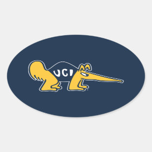 Sticker Ovale UC Irvine   Anteaters UCI