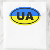 Sticker Ovale Ukraine UA Europe (Sac)