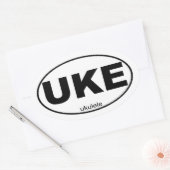 Sticker Ovale Ukulele (Enveloppe)