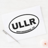 Sticker Ovale ULLR Breckenridge Colorado (Enveloppe)