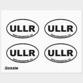 Sticker Ovale ULLR Breckenridge Colorado (Feuille)