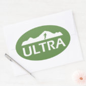 Sticker Ovale Ultra en cours d'exécution (Enveloppe)