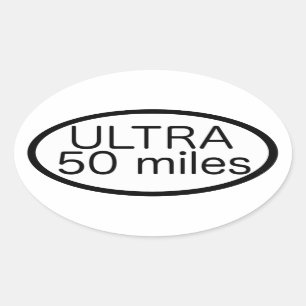 Sticker Ovale Ultra marathon
