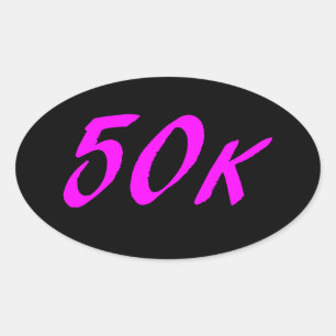 Sticker Ovale Ultra Marathon 50 000